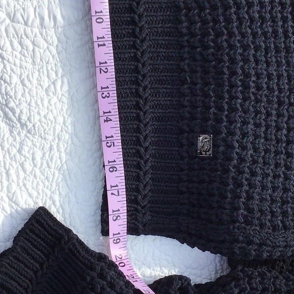 VTG Navy Burberry Unisex Cotton Crewneck Sweater Large - Picture 11 of 16